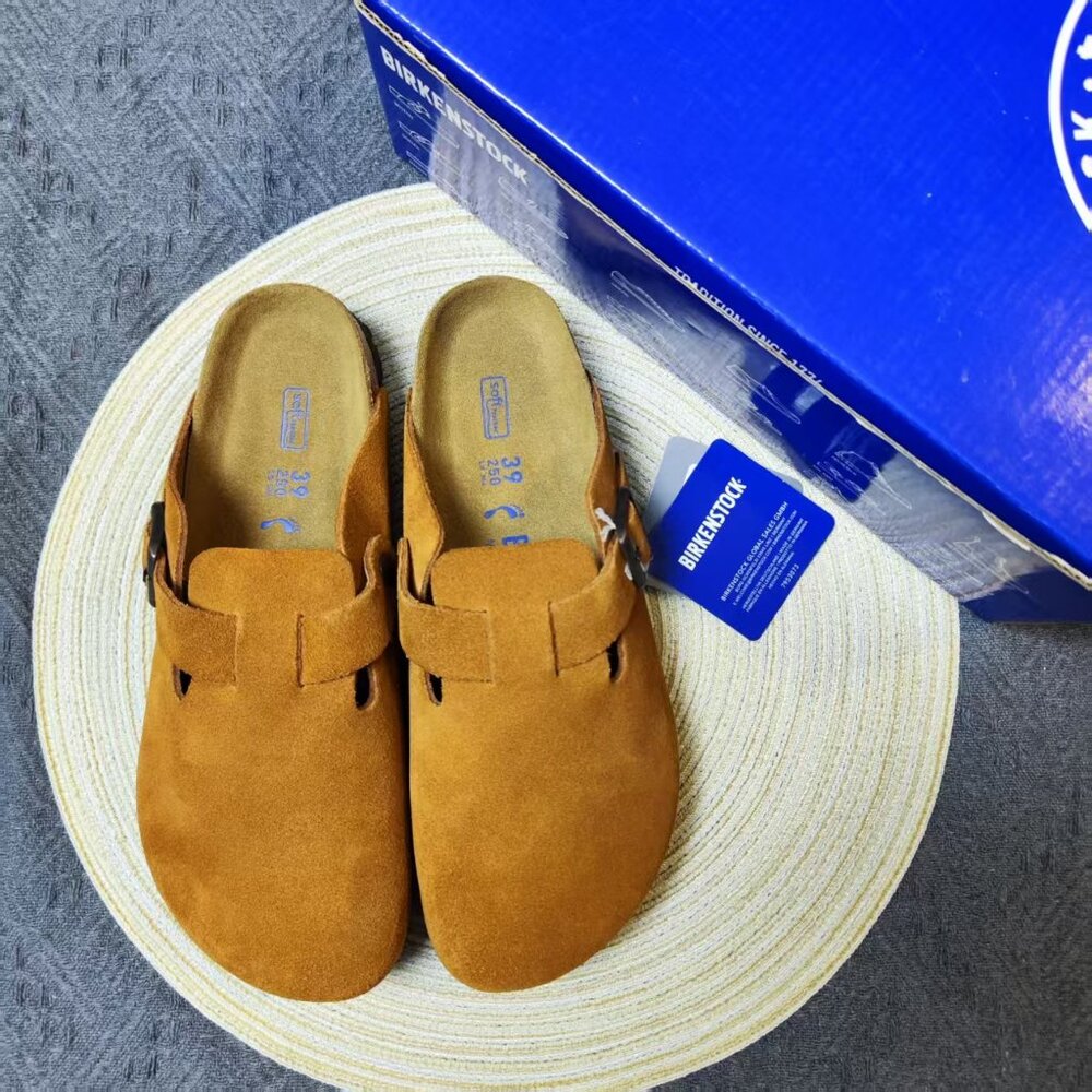 🌟👟Birkenstock Boston Mink Suede Mule Clogs | Narrow Fit | NEW with Box